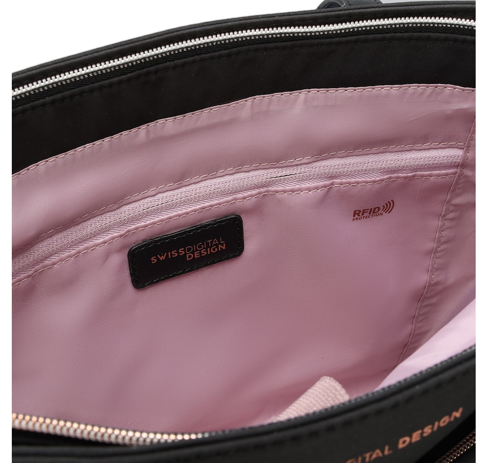 Image 727084_ALTMORE9.jpg, Product 727-084 / Price $119.99, Swiss Digital Katy Rose NG Black Tote Bag with LED from Swiss digital on TSC.ca's Fashion department
