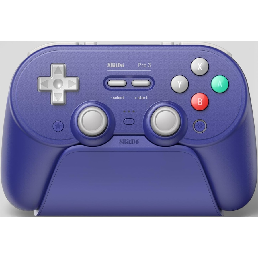 Image 727103.jpg, Product 727-103 / Price $79.99, 8BitDo Pro 3 Bluetooth Controller for Switch/Switch 2 (purple) from 8BitDo on TSC.ca's Electronics department