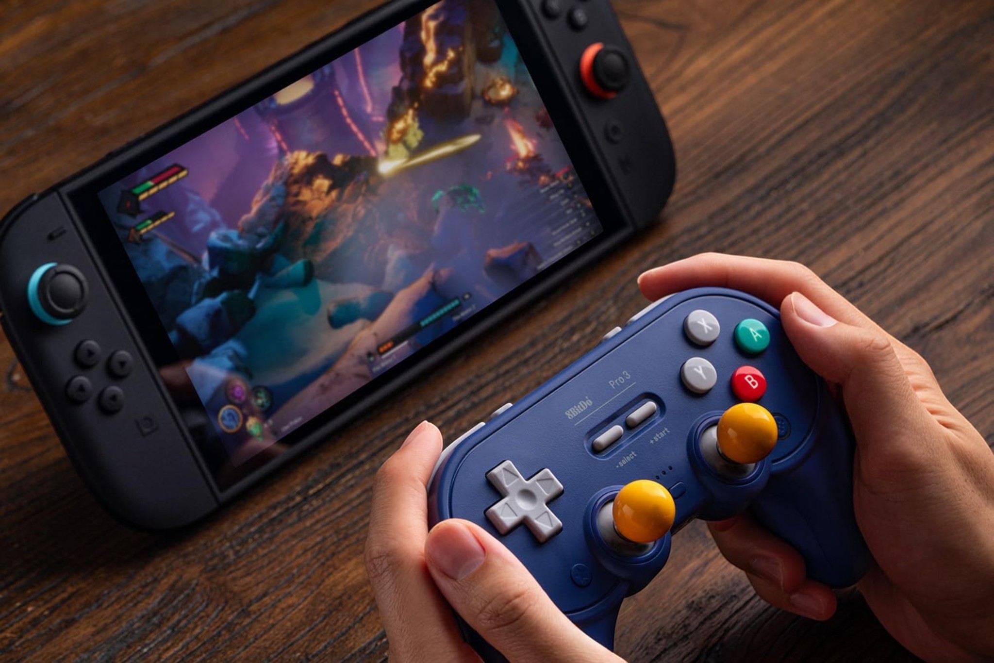 8BitDo Pro 3 Bluetooth Controller for Switch/Switch 2 (purple