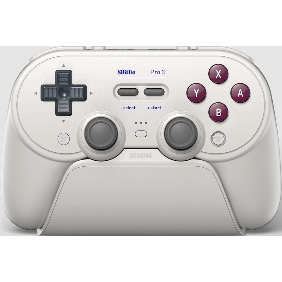 Image 727104.jpg, Product 727-104 / Price $79.99, 8BitDo Pro 3 Bluetooth Controller for Switch/Switch 2 (white) from 8BitDo on TSC.ca's Electronics department