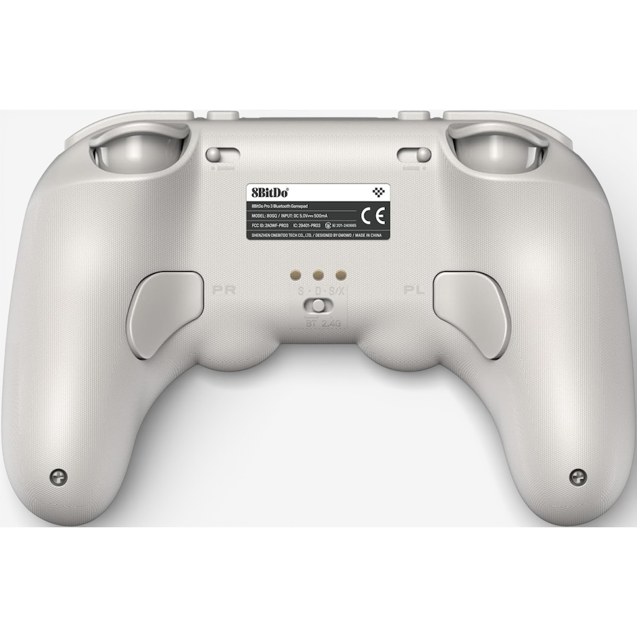 Image 727104_ALTMORE3.jpg, Product 727-104 / Price $79.99, 8BitDo Pro 3 Bluetooth Controller for Switch/Switch 2 (white) from 8BitDo on TSC.ca's Electronics department
