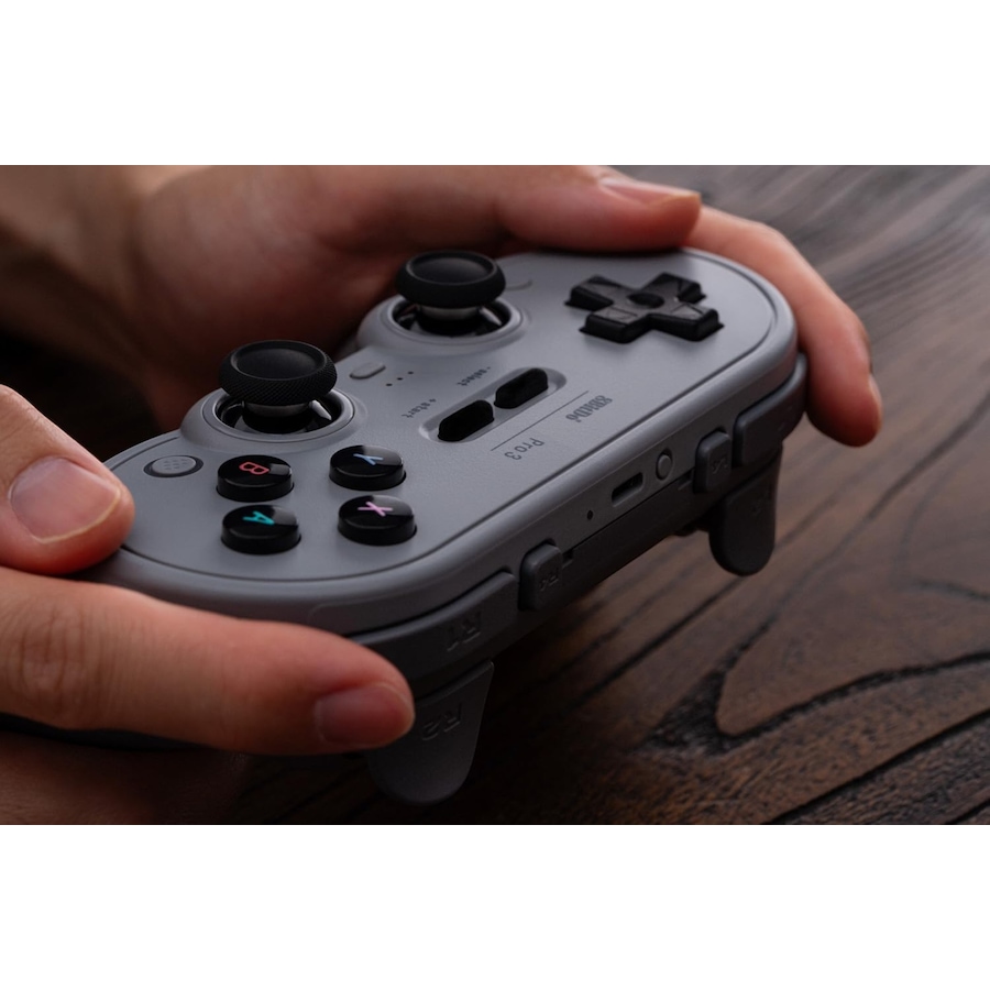 Image 727105_ALTMORE6.jpg, Product 727-105 / Price $79.99, 8BitDo Pro 3 Bluetooth Controller for Switch/Switch 2 (grey) from 8BitDo on TSC.ca's Electronics department