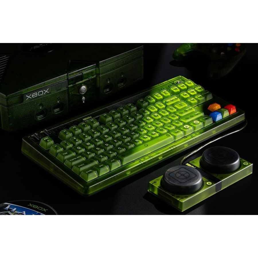 Image 727107_ALTMORE4.jpg, Product 727-107 / Price $169.99, 8BitDo Retro 87 Mechanical Keyboard for Windows/Android (Xbox edition, green) from 8BitDo on TSC.ca's Electronics department