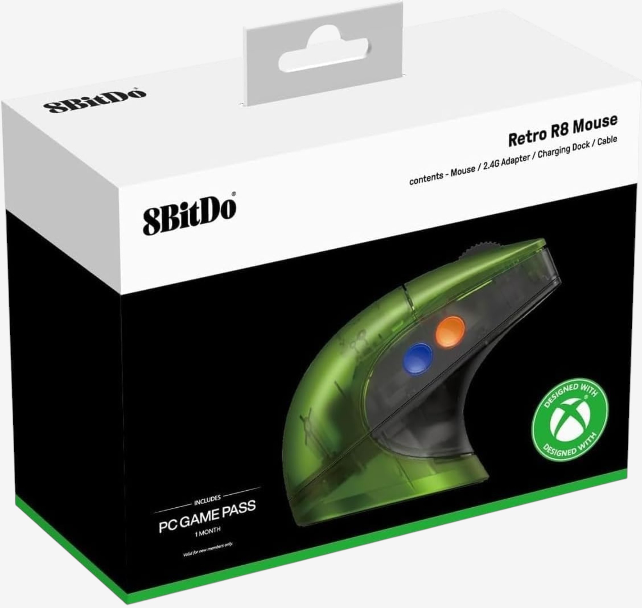 8BitDo Retro R8 Mouse Xbox Edition - TSC.ca