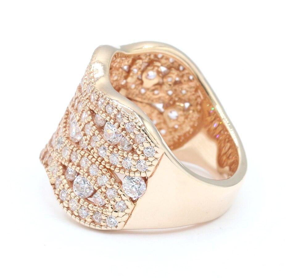 Image 727157_ALTMORE1.jpg, Product 727-157 / Price $79.99, Diamonelle Sterling Silver Multi-Row Diamonelle Ring from Diamonelle on TSC.ca's Jewellery department