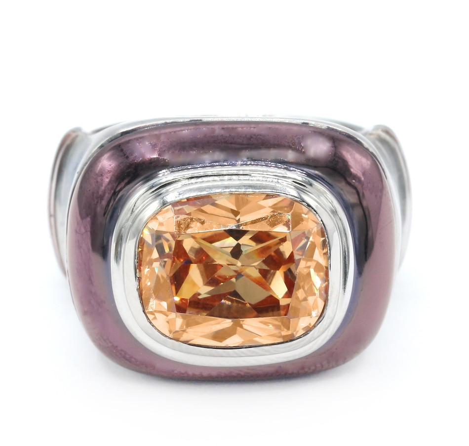 Image 727246.jpg, Product 727-246 / Price $44.99, Diamonelle Stainless Steel Cushion Shape Diamonelle Ring from Diamonelle on TSC.ca's Jewellery department