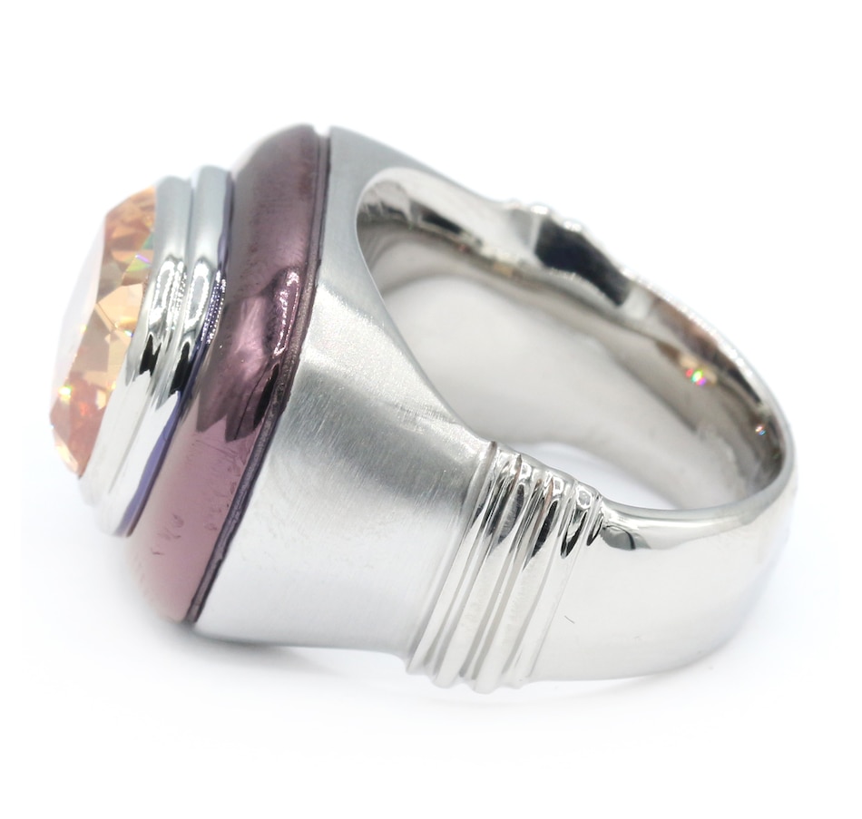 Image 727246_ALTMORE1.jpg, Product 727-246 / Price $44.99, Diamonelle Stainless Steel Cushion Shape Diamonelle Ring from Diamonelle on TSC.ca's Jewellery department
