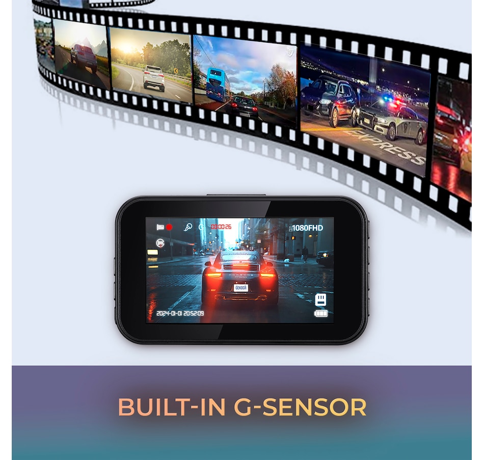 Image 727265_ALTMORE11.jpg, Product 727-265 / Price $249.89, GekoGear Orbit D111 1080p Dashcam with 3" Screen (set of 2) from MyGekoGear on TSC.ca's Electronics department