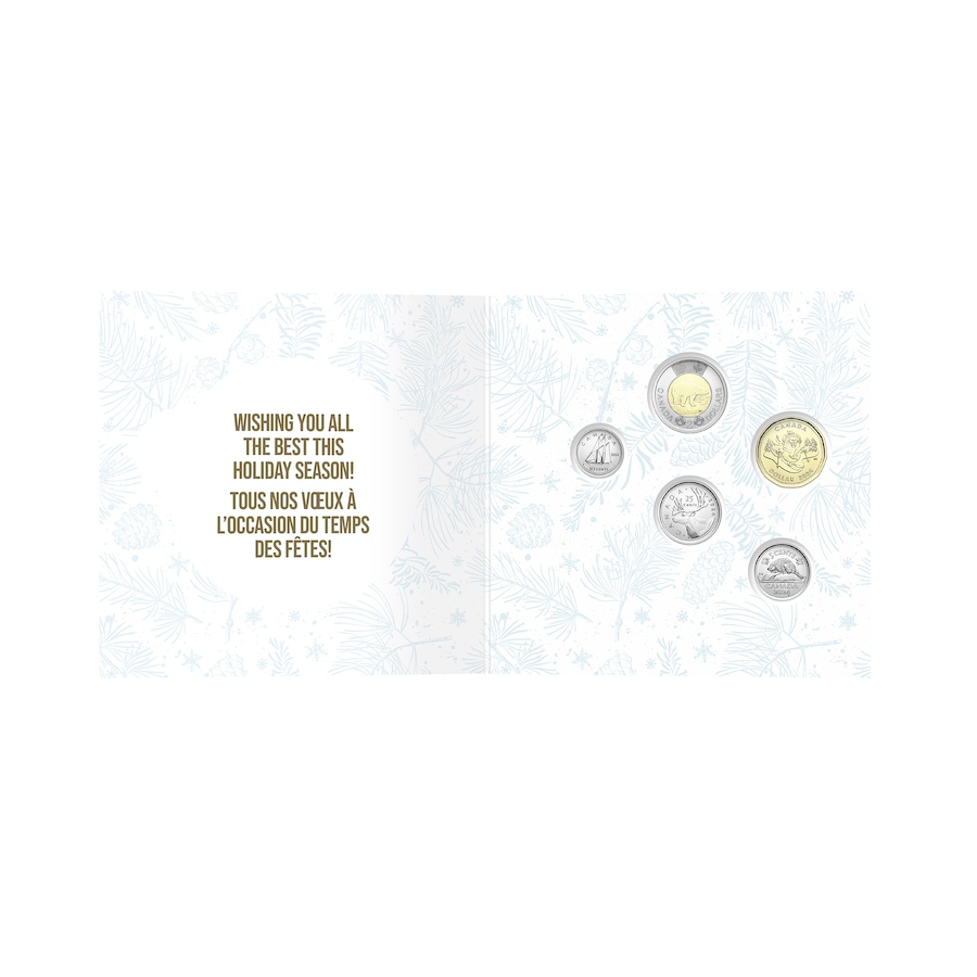 Image 727275_ALTMORE1.jpg, Product 727-275 / Price $24.95, 2024 Holiday Gift Coin Set With Special Edition Skiing Beaver Dollar Coin from Royal Canadian Mint (RCM) on TSC.ca's Coins department