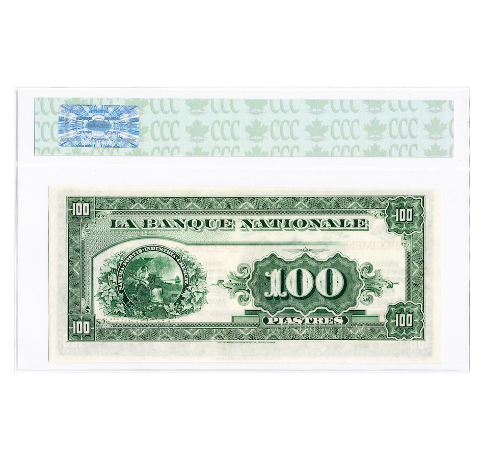 Image 727276_ALTMORE11.jpg, Product 727-276 / Price $3,795.00, 1922 National Bank $5, $10, $20, $50, $100 Complete Rare Specimen Chartered Bank Note Set from The Coin Show with Steven Bromberg on TSC.ca's Coins department