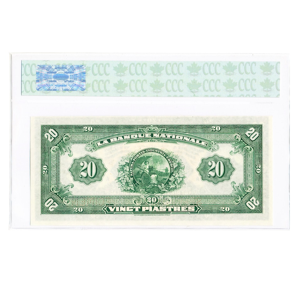 Image 727276_ALTMORE7.jpg, Product 727-276 / Price $3,795.00, 1922 National Bank $5, $10, $20, $50, $100 Complete Rare Specimen Chartered Bank Note Set from The Coin Show with Steven Bromberg on TSC.ca's Coins department