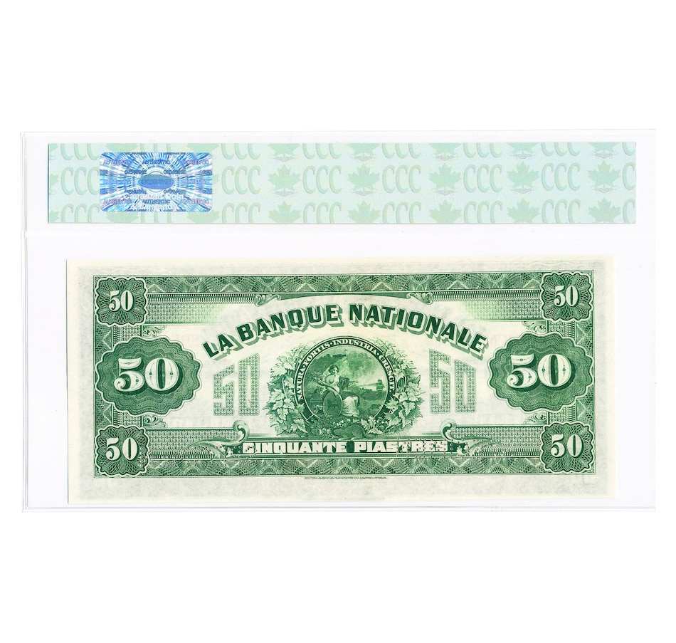 Image 727276_ALTMORE9.jpg, Product 727-276 / Price $3,795.00, 1922 National Bank $5, $10, $20, $50, $100 Complete Rare Specimen Chartered Bank Note Set from The Coin Show with Steven Bromberg on TSC.ca's Coins department