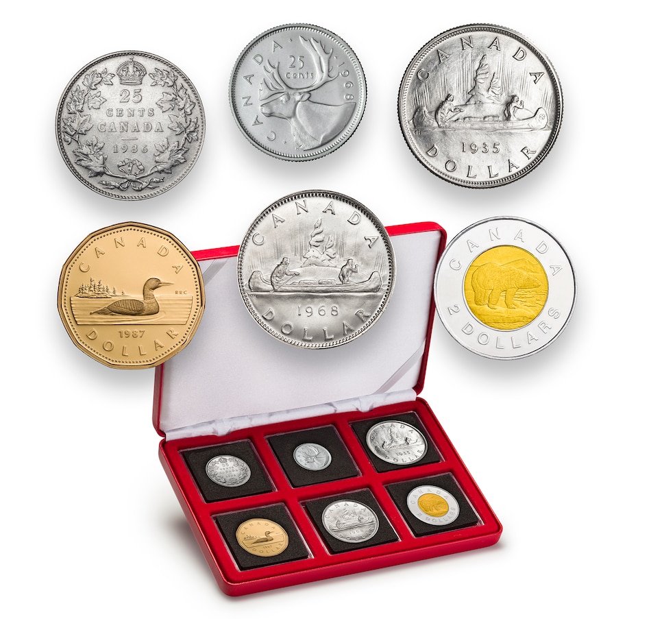 Image 727277_ALTMORE1.jpg, Product 727-277 / Price $229.95, Our Changing Money Banknotes to Coins 13 Piece Coin and Note Collection from The Coin Show with Steven Bromberg on TSC.ca's Coins department