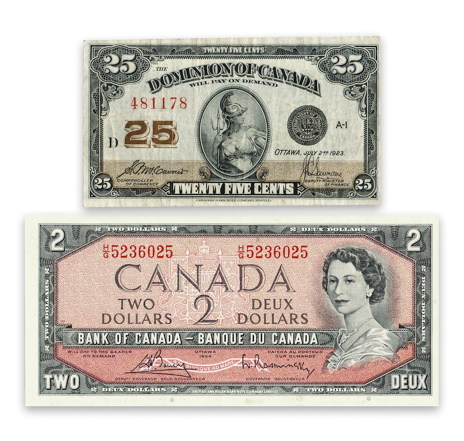Image 727277_ALTMORE2.jpg, Product 727-277 / Price $229.95, Our Changing Money Banknotes to Coins 13 Piece Coin and Note Collection from The Coin Show with Steven Bromberg on TSC.ca's Coins department