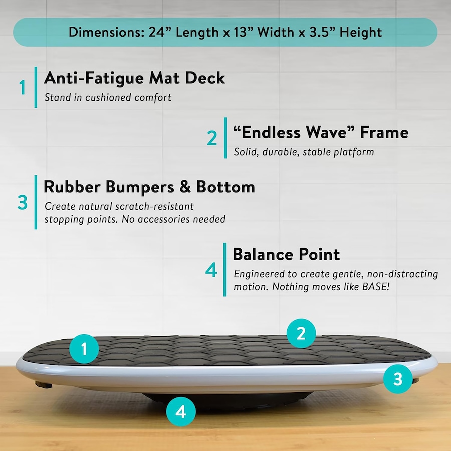 Image 727286_ALTMORE3.jpg, Product 727-286 / Price $149.99, Uncaged Ergonomics Balance Board Anti-Fatigue Mat from Uncaged Ergonomics on TSC.ca's Electronics department