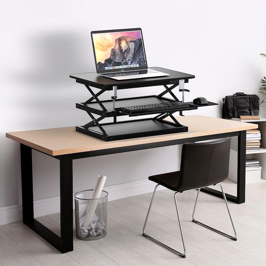 Image 727287_ALTMORE1.jpg, Product 727-287 / Price $219.99, Uncaged Ergonomics ChangeDesk Sit Stand Desk Riser from Uncaged Ergonomics on TSC.ca's Electronics department