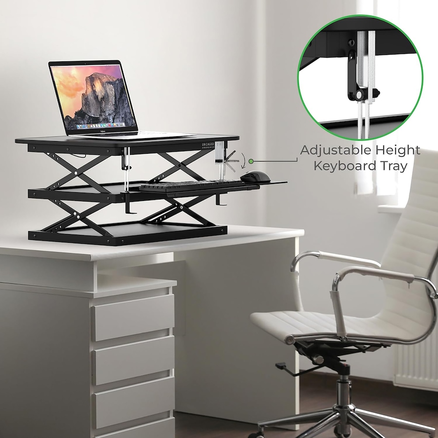 Image 727287_ALTMORE4.jpg, Product 727-287 / Price $219.99, Uncaged Ergonomics ChangeDesk Sit Stand Desk Riser from Uncaged Ergonomics on TSC.ca's Electronics department