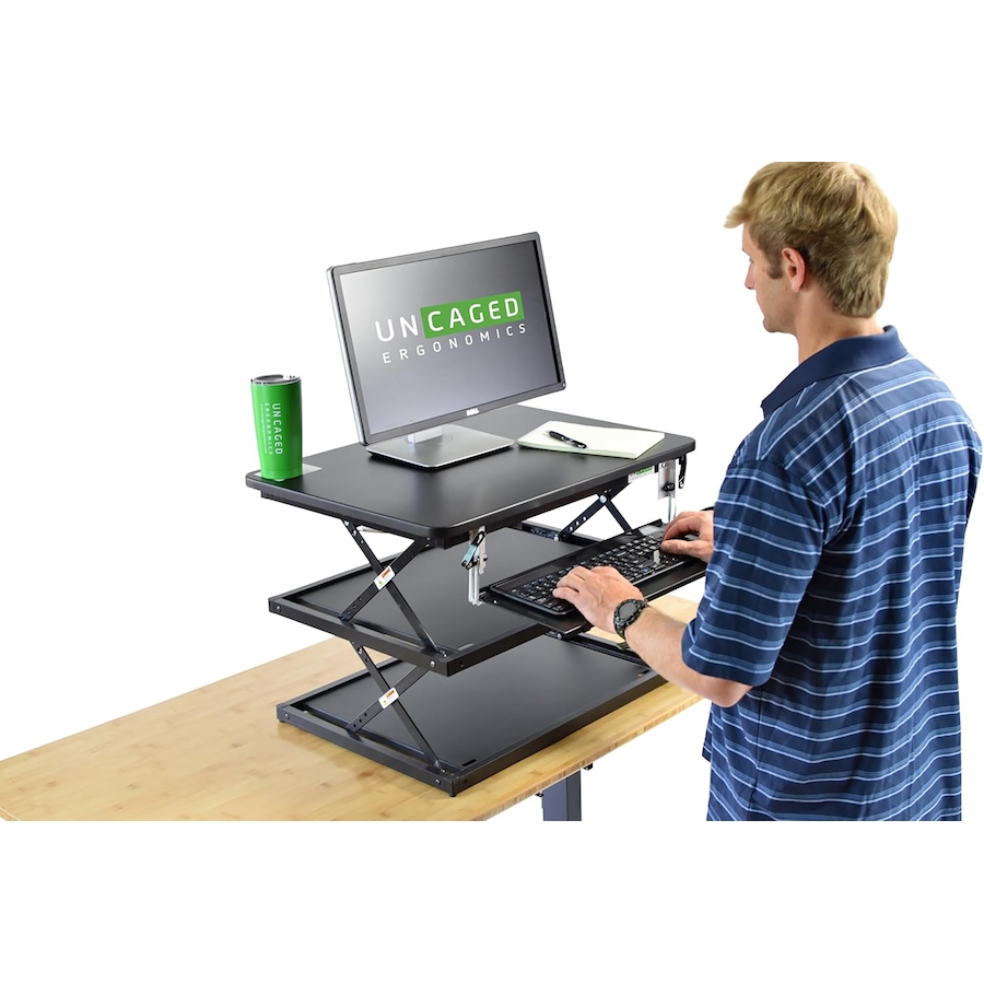 Image 727287_ALTMORE5.jpg, Product 727-287 / Price $219.99, Uncaged Ergonomics ChangeDesk Sit Stand Desk Riser from Uncaged Ergonomics on TSC.ca's Electronics department