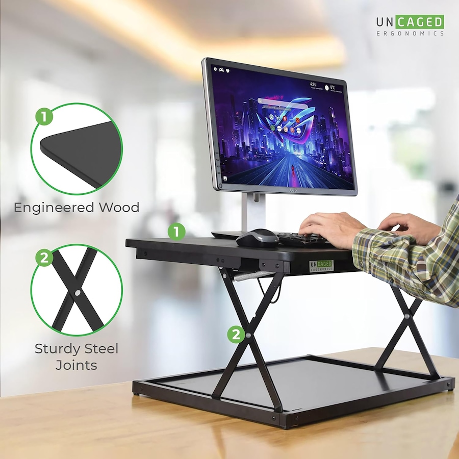 Image 727288_ALTMORE1.jpg, Product 727-288 / Price $189.99, Uncaged Ergonomics ChangeDesk Mini-Laptop Riser from Uncaged Ergonomics on TSC.ca's Electronics department