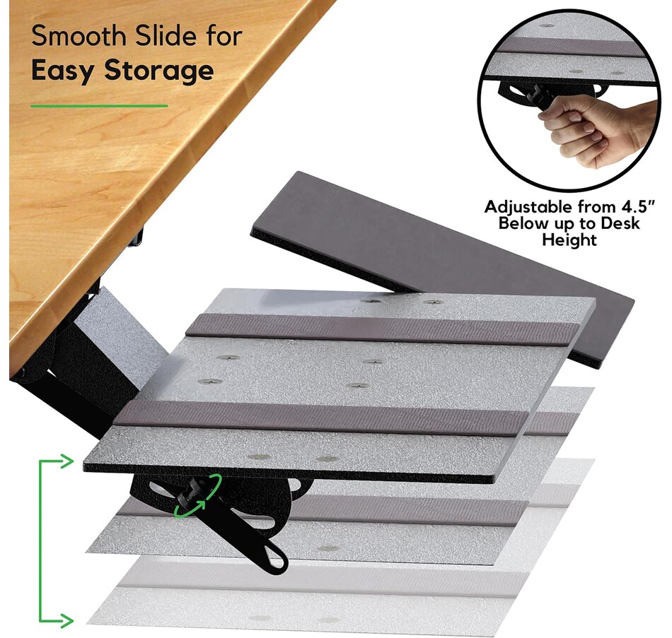 Image 727289_ALTMORE4.jpg, Product 727-289 / Price $149.99, Uncaged Ergonomics KT1 Under Desk StandUp Keyboard with Negative Tilt from Uncaged Ergonomics on TSC.ca's Electronics department