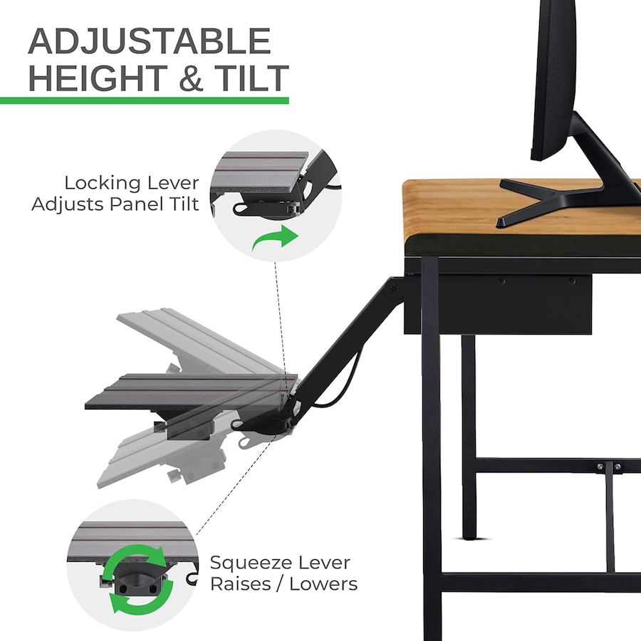Image 727290_ALTMORE3.jpg, Product 727-290 / Price $199.99, Uncaged Ergonomics KT2 Under-Desk Keyboard Tray from Uncaged Ergonomics on TSC.ca's Electronics department