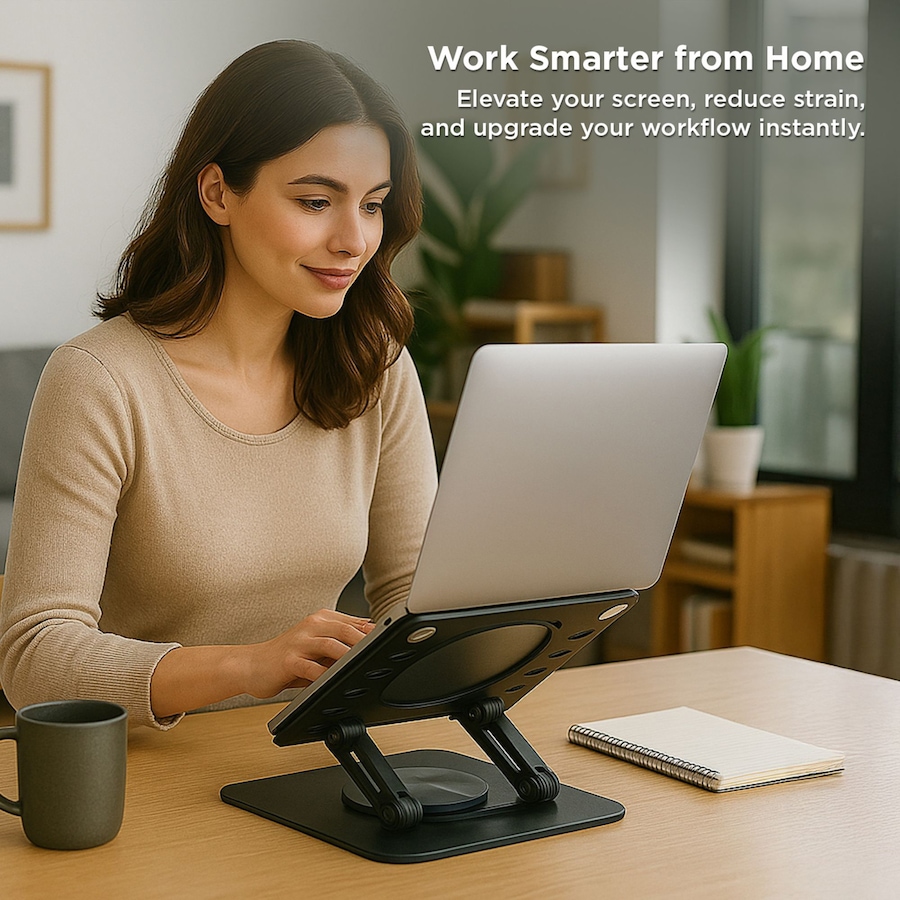 Image 727291_ALTMORE6.jpg, Product 727-291 / Price $39.99, Uncaged Ergonomics Swivel Adjustable Laptop Stand from Uncaged Ergonomics on TSC.ca's Electronics department