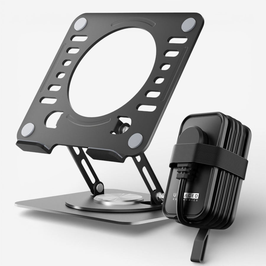 Image 727296.jpg, Product 727-296 / Price $89.99, Uncaged Ergonomics Laptop Stand and Travel Charger from Uncaged Ergonomics on TSC.ca's Electronics department