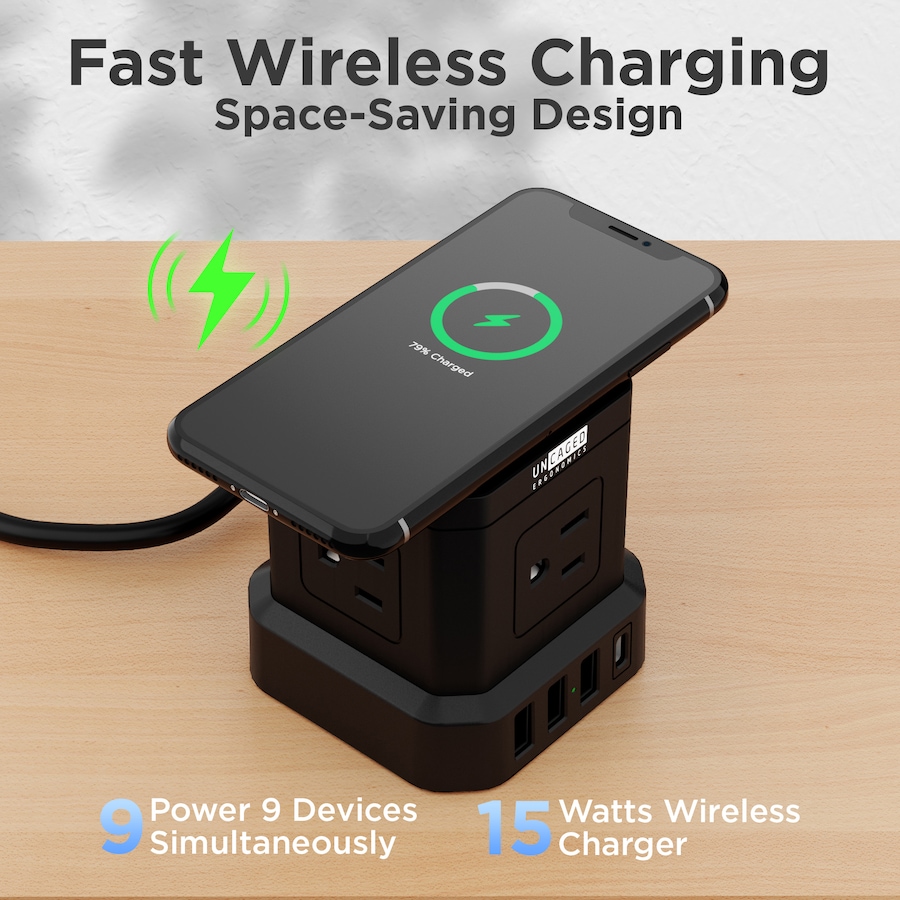 Image 727298_ALTMORE5.jpg, Product 727-298 / Price $74.99, Uncaged Ergonomics Wireless Charger Cube from Uncaged Ergonomics on TSC.ca's Electronics department
