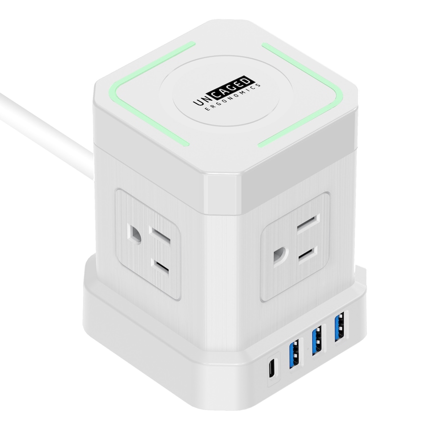 Image 727298_WHT.jpg, Product 727-298 / Price $74.99, Uncaged Ergonomics Wireless Charger Cube from Uncaged Ergonomics on TSC.ca's Electronics department