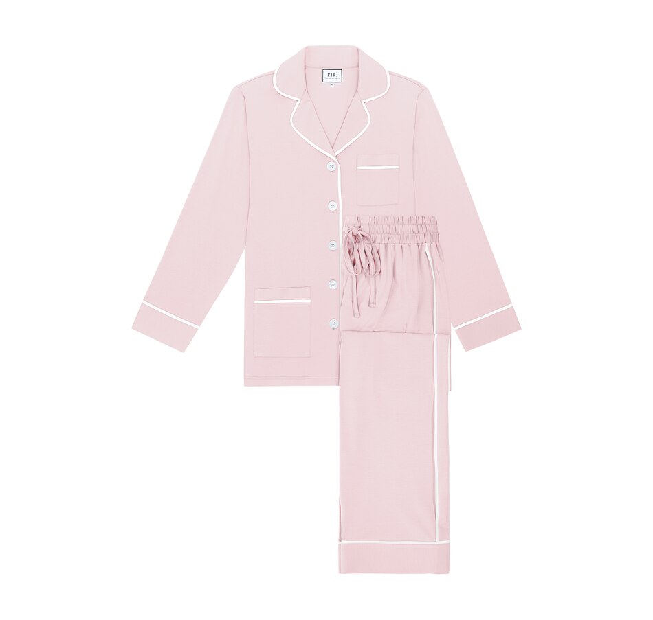 Image 727436_PNP.jpg, Product 727-436 / Price $240.00, KIP. Sleepwear Luxe Stretch Cotton Pajama Set from KIP Sleepwear on TSC.ca's Clothing & Shoes department