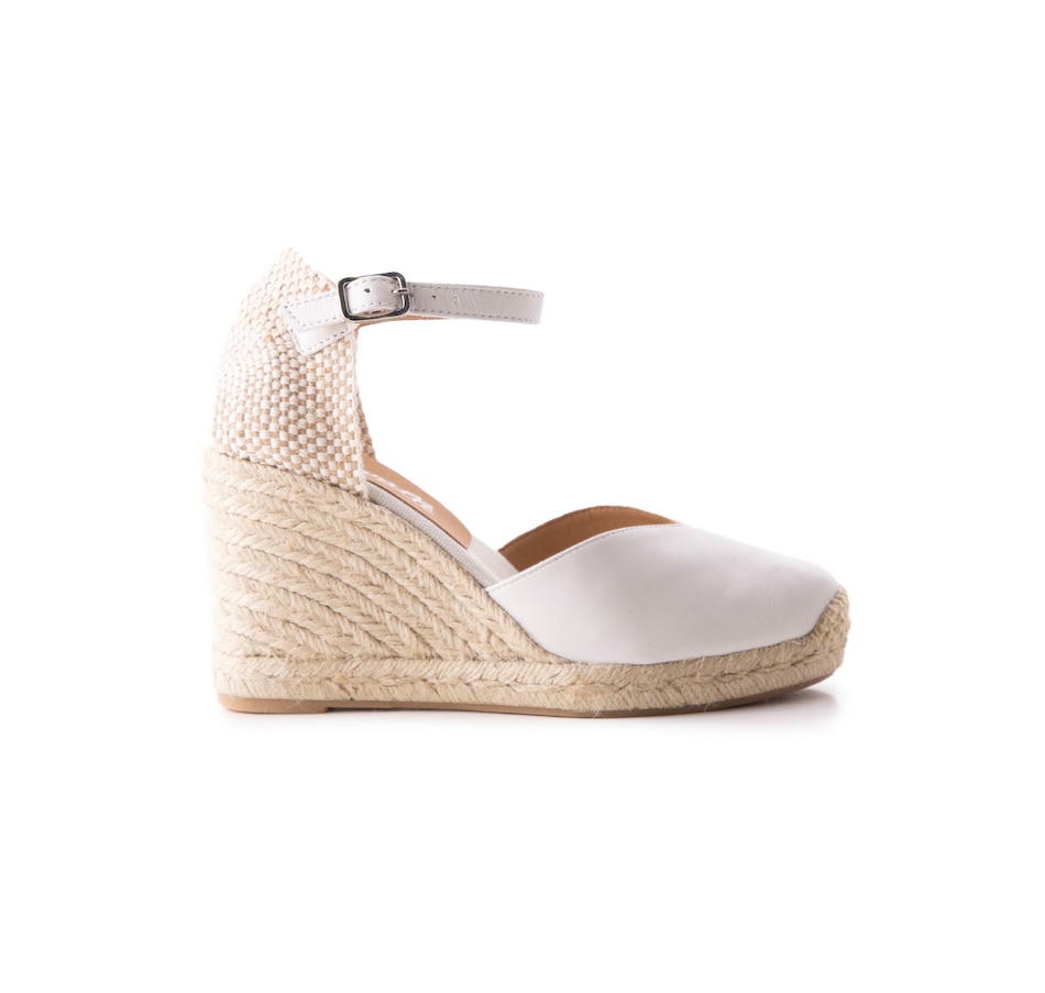 Image 727443_WHT.jpg, Product 727-443 / Price $138.00, L'INTERVALLE BEATRICE WEDGE SANDAL from L'Intervalle on TSC.ca's Clothing & Shoes department