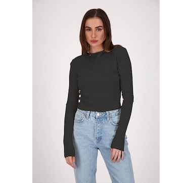Amanda Maria Modal Mockneck Long Sleeve Top