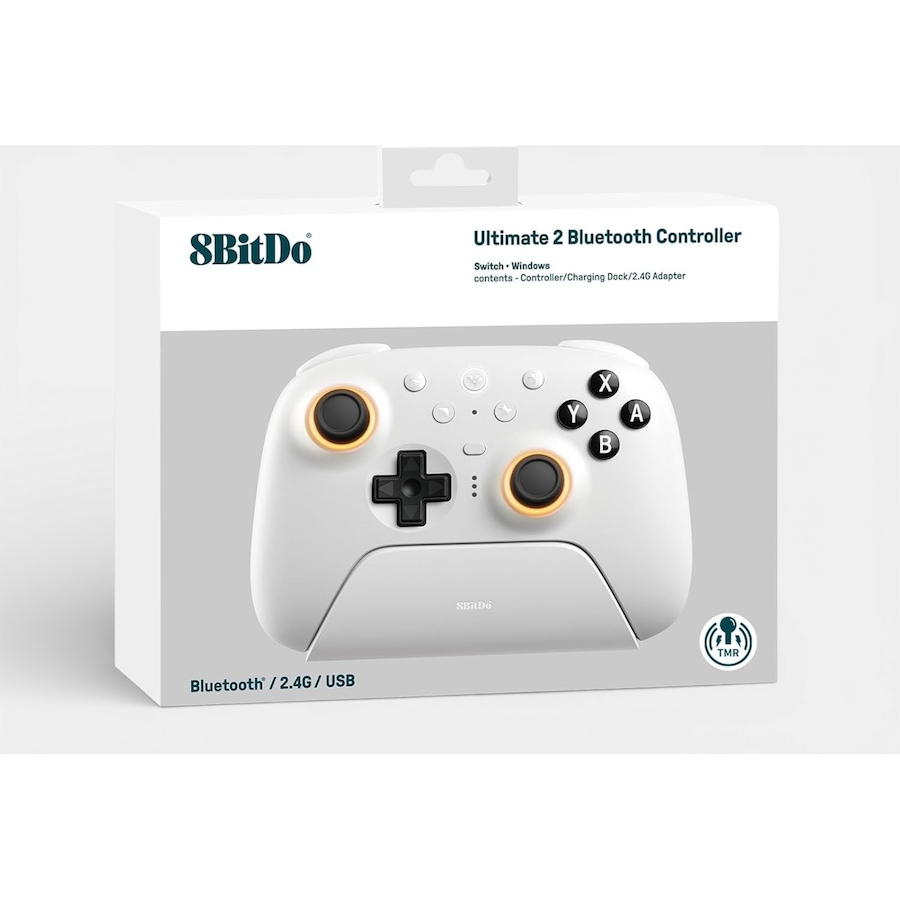 Image 727570_ALTMORE10.jpg, Product 727-570 / Price $79.99, 8BitDo Ultimate 2 Bluetooth Controller for Switch/Switch 2/Windows PC (white) from 8BitDo on TSC.ca's Electronics department