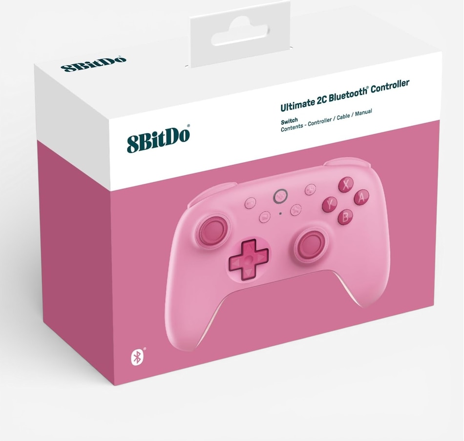 Image 727575_ALTMORE9.jpg, Product 727-575 / Price $44.99, 8BitDo Ultimate 2C Bluetooth Controller for Switch/Switch 2 (pink) from 8BitDo on TSC.ca's Electronics department