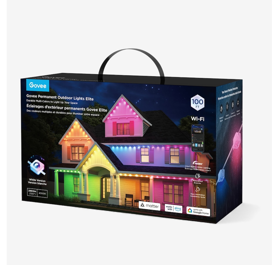 Image 727586.jpg, Product 727-586 / Price $79.99, Govee RGBIC 6.5' Smart Colour-Changing LED Rope Lights from Govee on TSC.ca's Home & Garden department