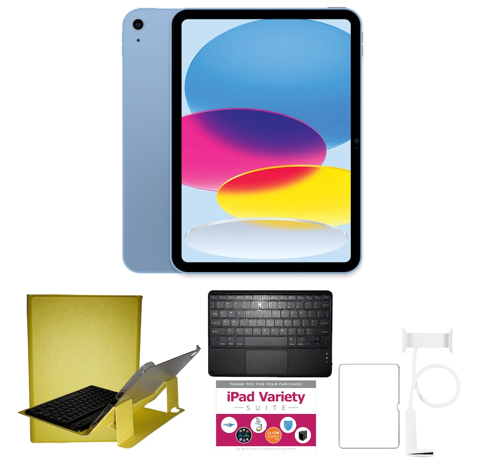 Image 727595_BLYE.jpg, Product 727-595 / Price $749.99, Apple iPad 10.9" Bundle (256 GB, 10th-gen) from Apple on TSC.ca's Electronics department