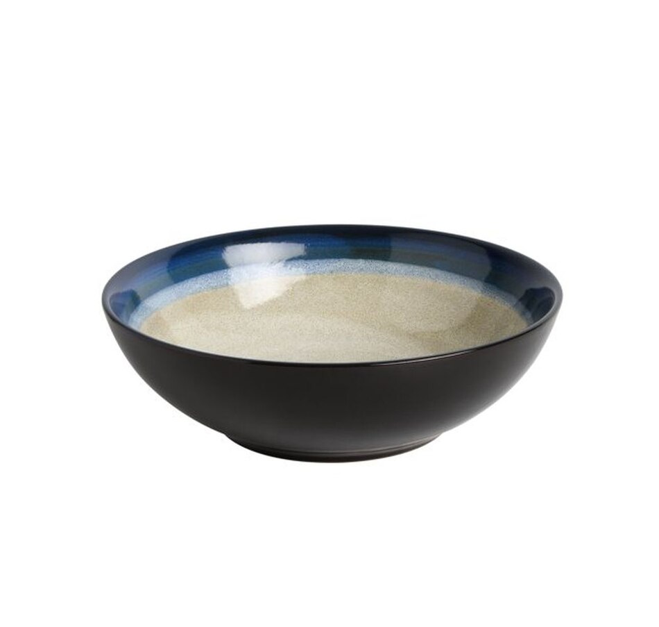 Image 727729_ALTMORE6.jpg, Product 727-729 / Price $74.99, Terra Bella 16-Piece Dinnerware Set (cream, blue rim, stoneware) on TSC.ca's Kitchen department