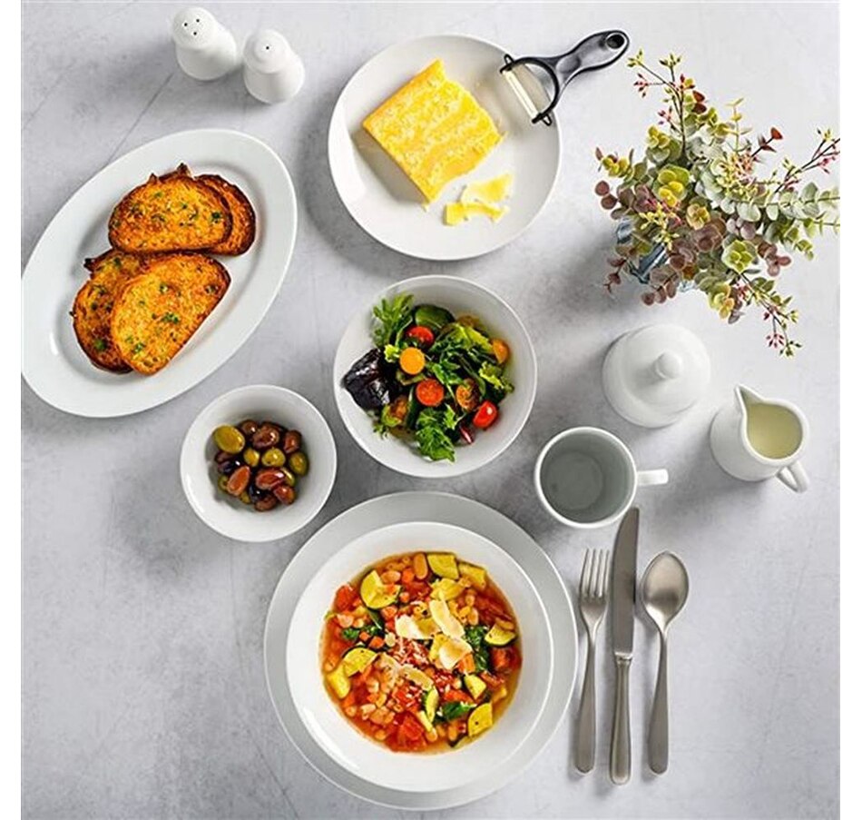 Image 727735_ALTMORE4.jpg, Product 727-735 / Price $99.99, Gibson Home Classic Pearl 39-Piece Dinnerware Set (White, Coupe, Fine Ceramic) from Gibson Dinnerware on TSC.ca's Kitchen department