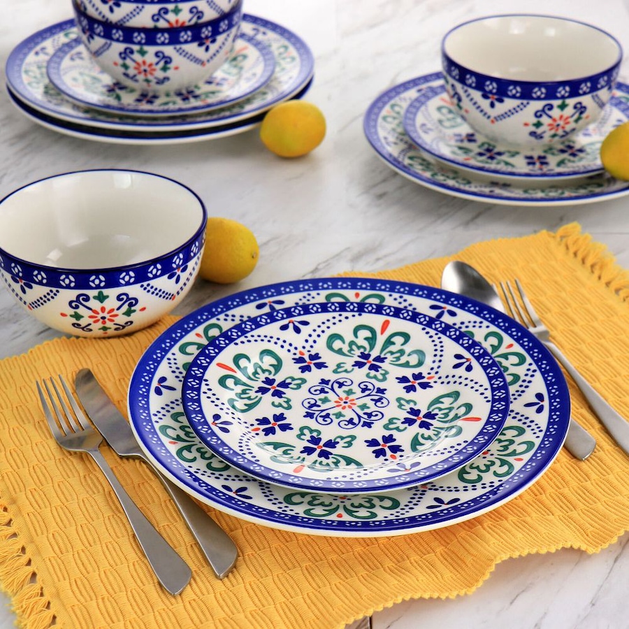 Image 727754_ALTMORE6.jpg, Product 727-754 / Price $68.88, Laurie Gates Tierra Star 12-piece Set (Round, Stoneware) from Laurie Gates on TSC.ca's Kitchen department