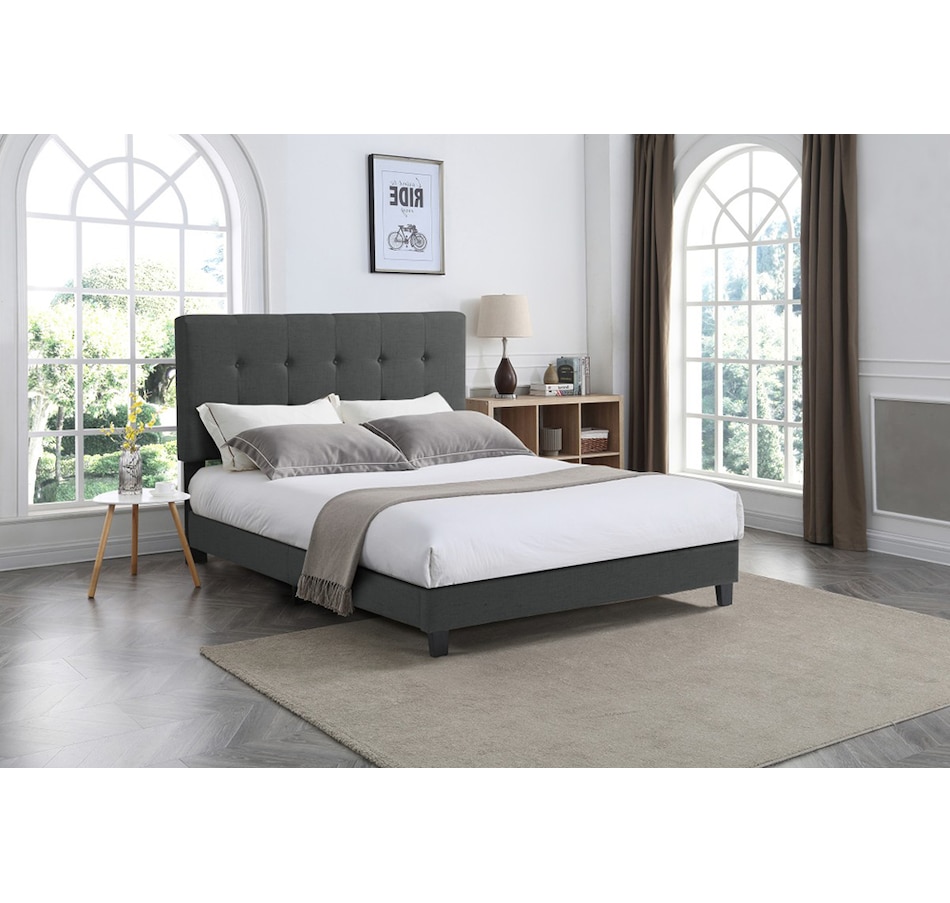 Image 727757_ALTMORE1.jpg, Product 727-757 / Price $339.00 - $459.00, Brassex Gabriela Platform Bed (Dark Grey) from Brassex on TSC.ca's Home & Garden department