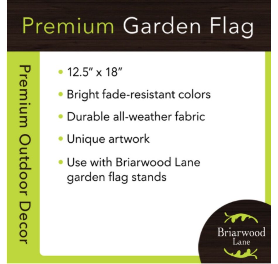 Home & Garden Outdoor Living Garden Décor Flag Briarwood Lane