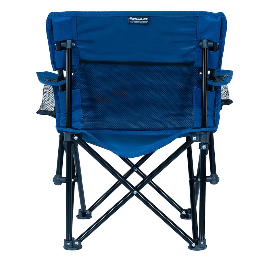 Image 727871_ALTMORE5.jpg, Product 727-871 / Price $139.00, Strongback Prodigy Youth Folding Outdoor Chair (navy/grey) from Strongback on TSC.ca's Home & Garden department