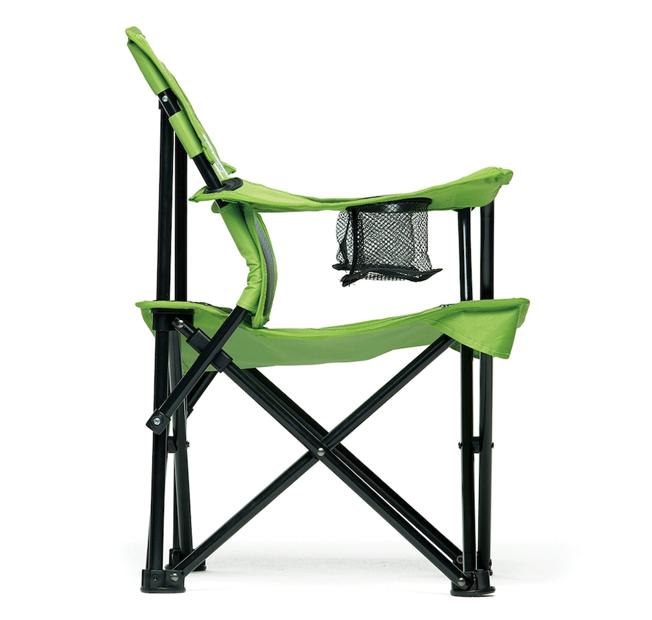 Strongback Prodigy Youth Folding Outdoor Chair (lime green/grey)