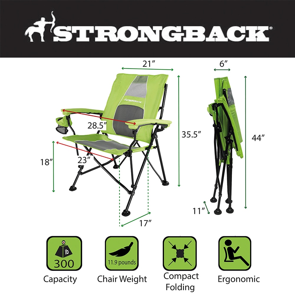 Lime green best sale camping chair