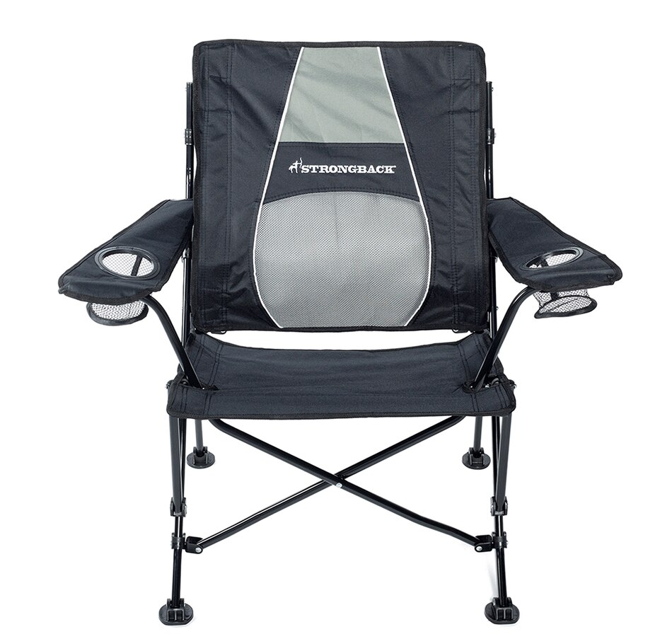Image 727878_ALTMORE5.jpg, Product 727-878 / Price $189.00, Strongback Guru Folding Outdoor Chair (black/grey) from Strongback on TSC.ca's Home & Garden department