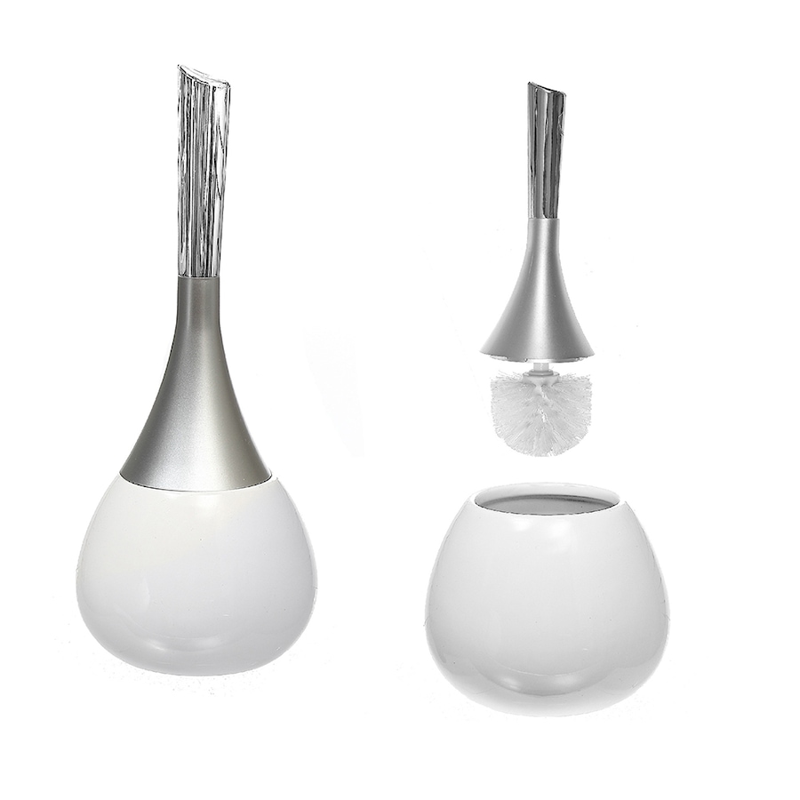 Image 727900_WHT.jpg, Product 727-900 / Price $32.00, IH Casa Decor Dolomite Toilet Holder And Brush from IH Casa Decor on TSC.ca's Home & Garden department