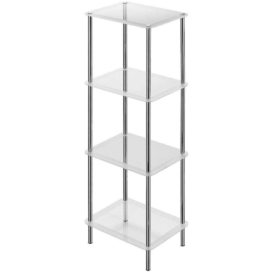 Image 727918_CLR.jpg, Product 727-918 / Price $116.00, IH Casa Decor Benson 4-Tier Chrome Rectangular Frosted Glass Stand from IH Casa Decor on TSC.ca's Home & Garden department