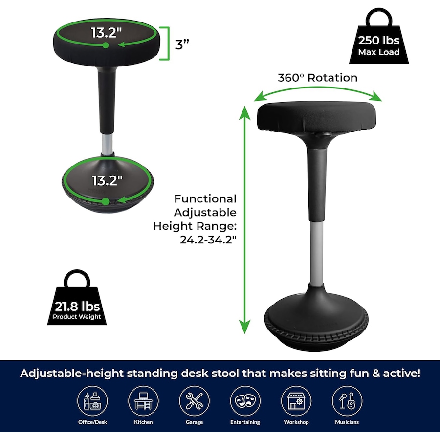 Image 727935_ALTMORE2.jpg, Product 727-935 / Price $199.99, Uncaged Ergonomics Wobble Stool from Uncaged Ergonomics on TSC.ca's Electronics department