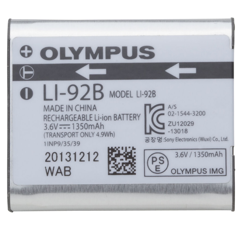 Image 727956.jpg, Product 727-956 / Price $59.99, OM System Li-92B Lithium-Ion Battery for TG6 and TG7 Cameras from Olympus - OM System on TSC.ca's Toys & Hobbies department
