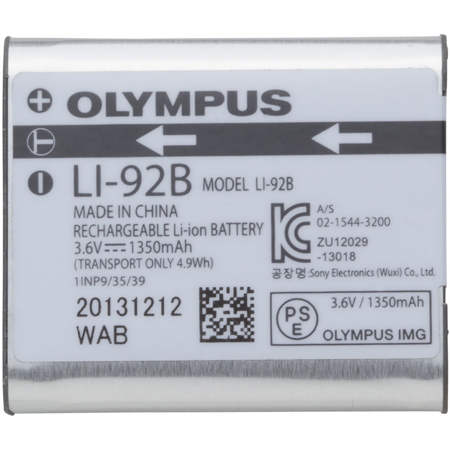 Image 727956.jpg, Product 727-956 / Price $59.99, OM System Li-92B Lithium-Ion Battery for TG6 and TG7 Cameras from Olympus - OM System on TSC.ca's Toys & Hobbies department